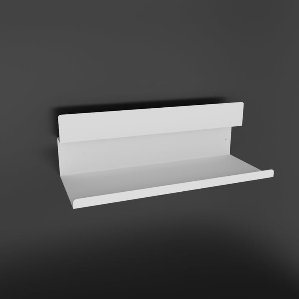 2 Tiers Wall-Mounted Shoe Rack, Modern Metal Shoe and Slipper Rack, Metal Shoe Organizer, Floating Shoe Display, 30 "W x 10 "H x 12 "D, Wall Mounted Shoe Rack for Closet (White)