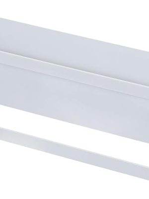 Magnetic Hanging Shoe Rack, No Drilling 2 Tier Magnetic Wall Mounted Shoe Rack Hanger Shelf Magnetic Towel Holder Shoe Storage Organizer for RV Iron Door Closet White19.68" x 4.33" x 4.72"