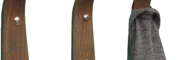 Set of 3 Wall Mounted Handmade Single Wood Hooks Vintage Wooden Hat Rack Coat Hooks Rustic Craft Robe Towel Hook Entryway Bathroom Organizer Hanger Storage offcie Room Kitchen Laundry Closet